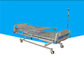 500 - cama de hospital del Portable de 780m m, cama ajustable manual plegable con IV el soporte