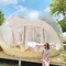 Tienda transparente al aire libre inflable reciclable redonda del diámetro el 15m de la tienda de la burbuja